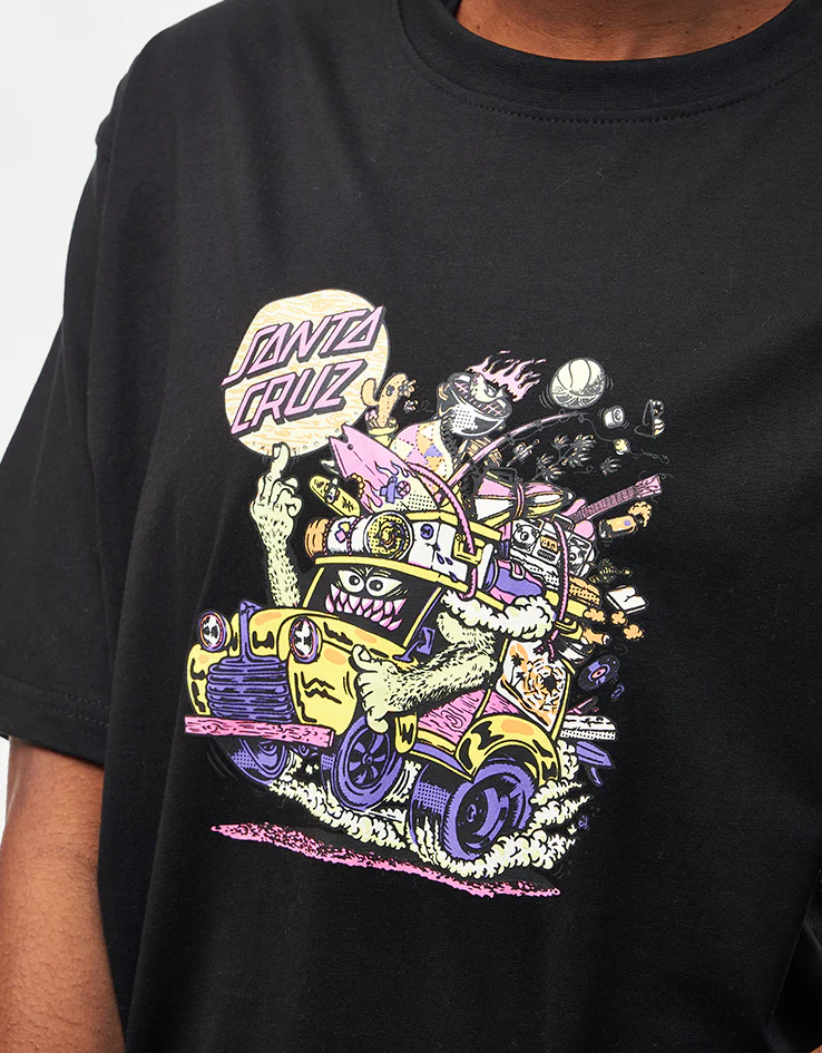 Santa Cruz Johnson Beast Wagon T-Shirt - Black - Image 6