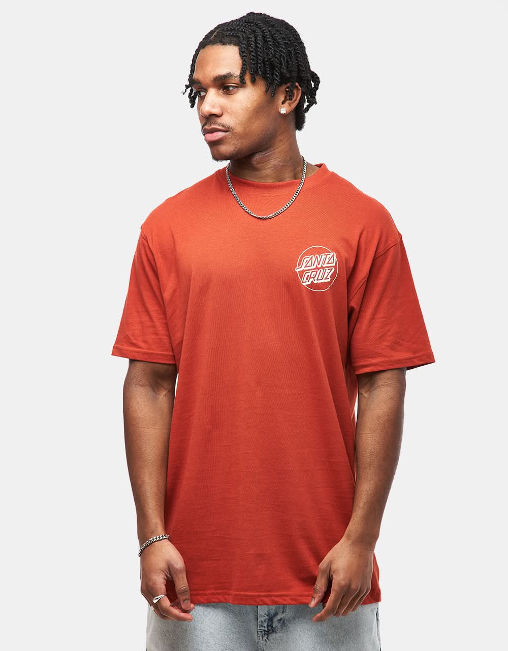 Santa Cruz Kendall Atomic T-Shirt - Dark Rust - Image 2