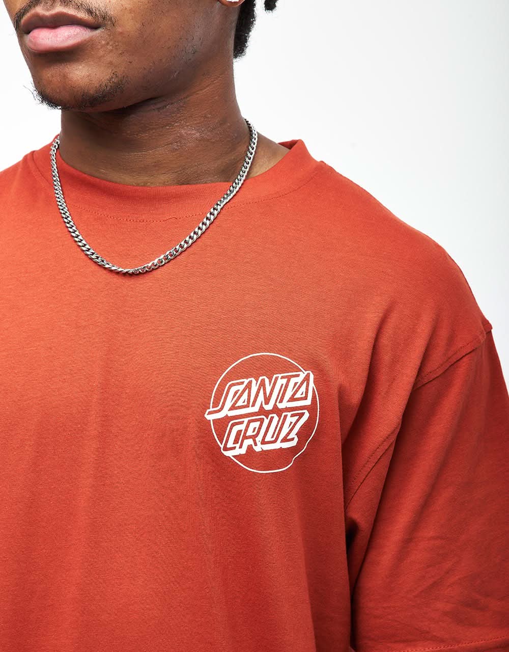 Santa Cruz Kendall Atomic T-Shirt - Dark Rust - Image 4