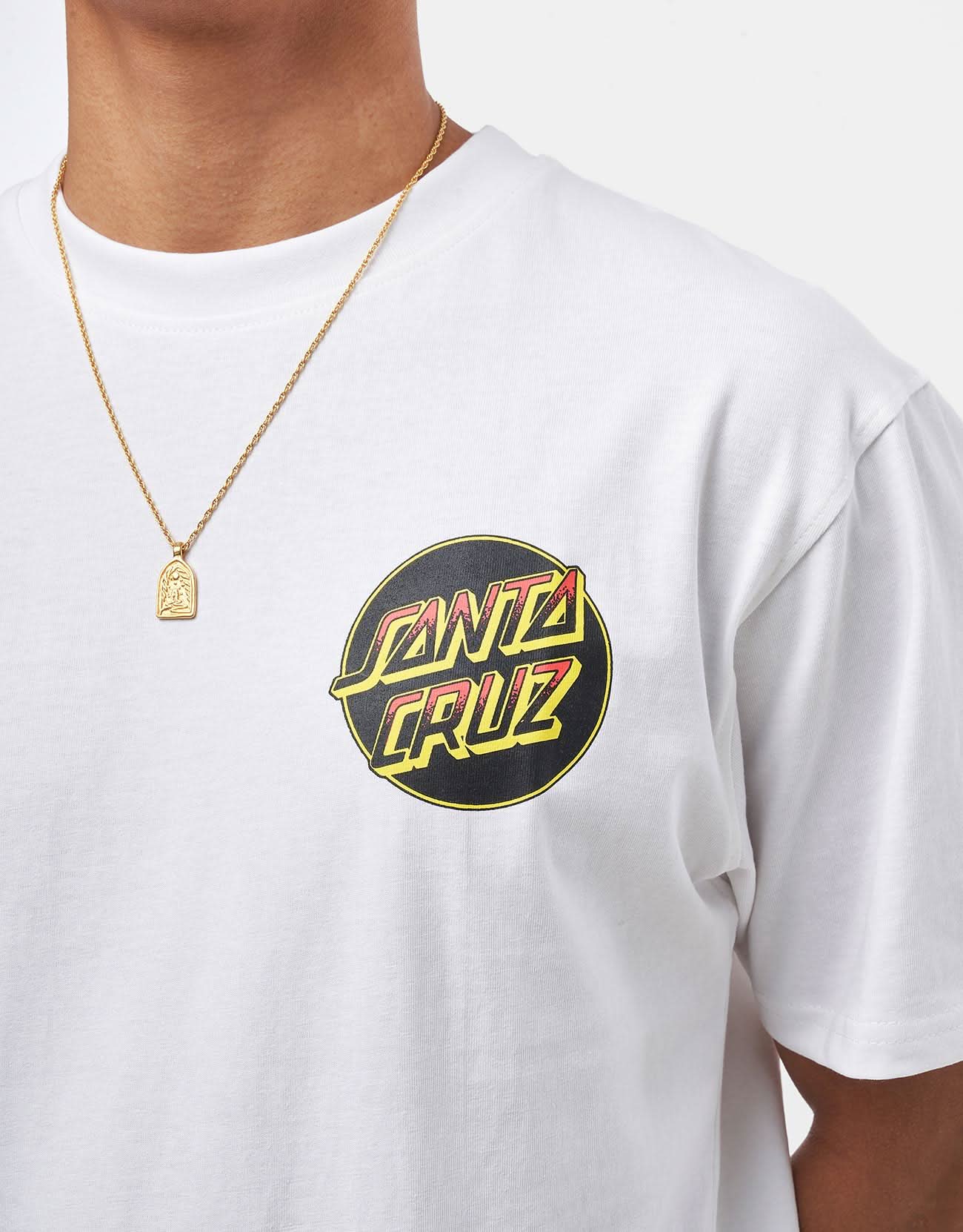 Santa Cruz Kendall Wolf Dot T-Shirt - White - Image 4