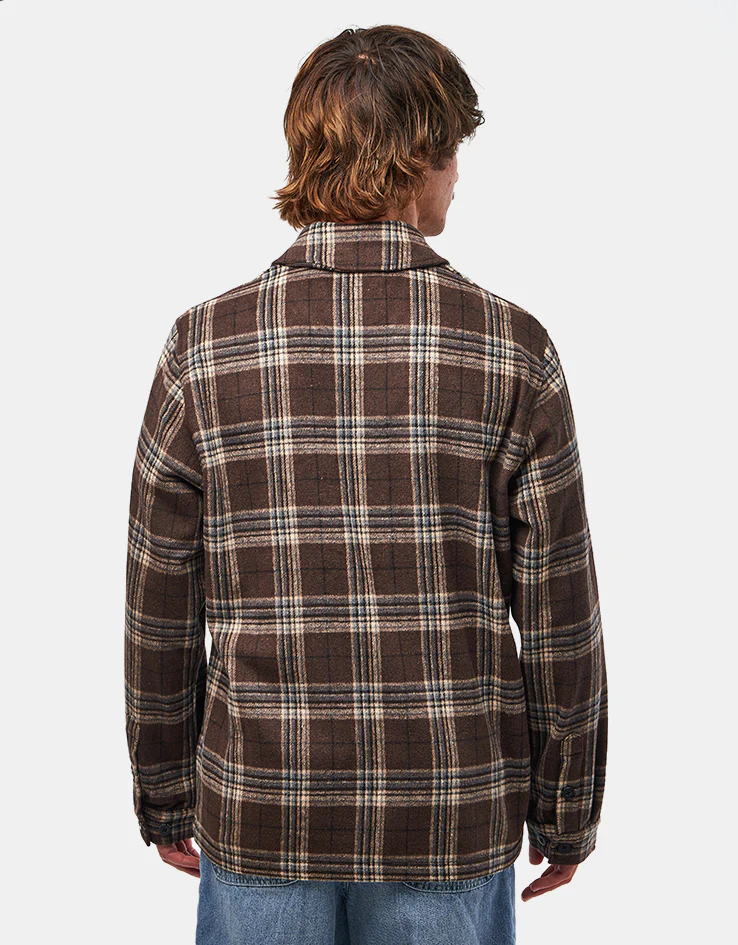 Santa Cruz Lodge L/S Shirt - Chestnut Check - Image 3