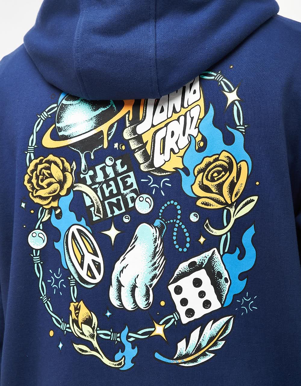 Santa Cruz Lucky Day Pullover Hoodie - Deep Cobalt - Image 3