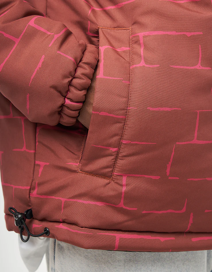 Santa Cruz Mimic Reversible Jacket - Black/Brick - Image 10