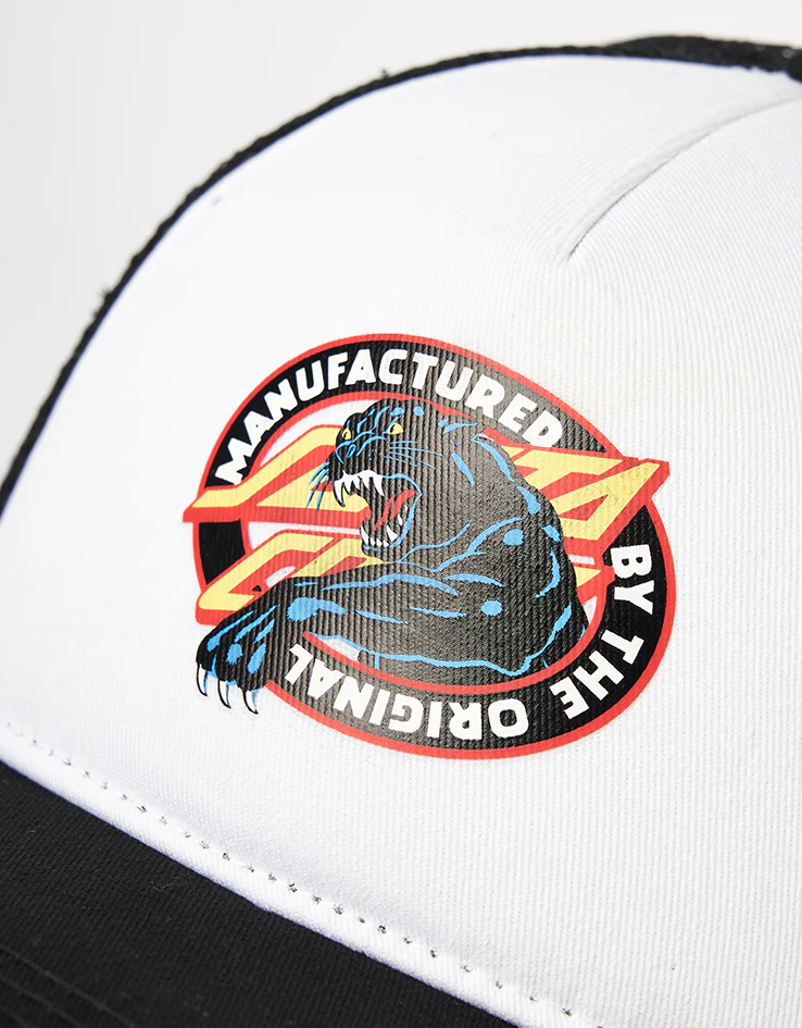Santa Cruz Natas SC Panther Meshback Cap - White/Black - Image 2