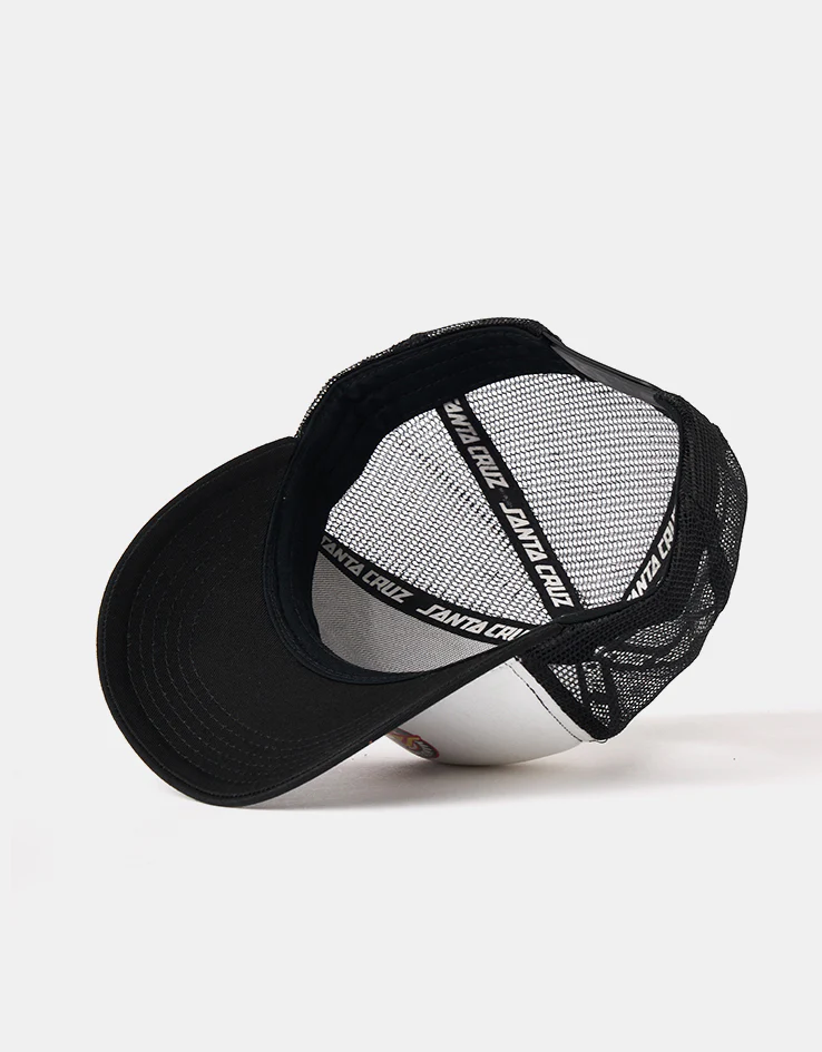 Santa Cruz Natas SC Panther Meshback Cap - White/Black - Image 4