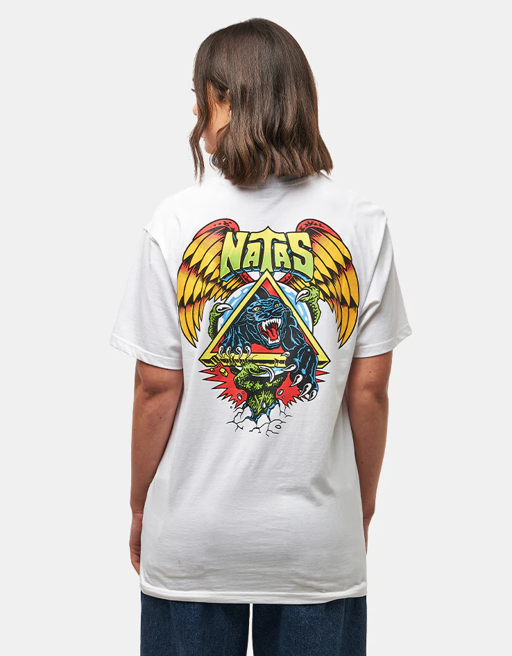 Santa Cruz Natas SC Panther T-Shirt - White - Image 5