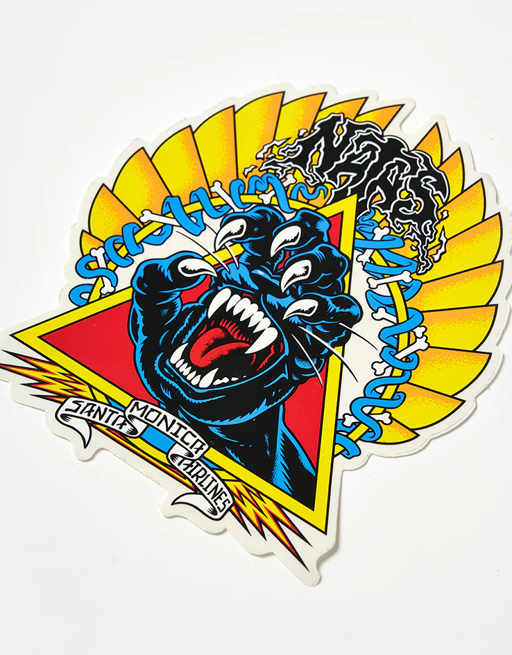 Santa Cruz Natas Screaming Panther Sticker - Image 3