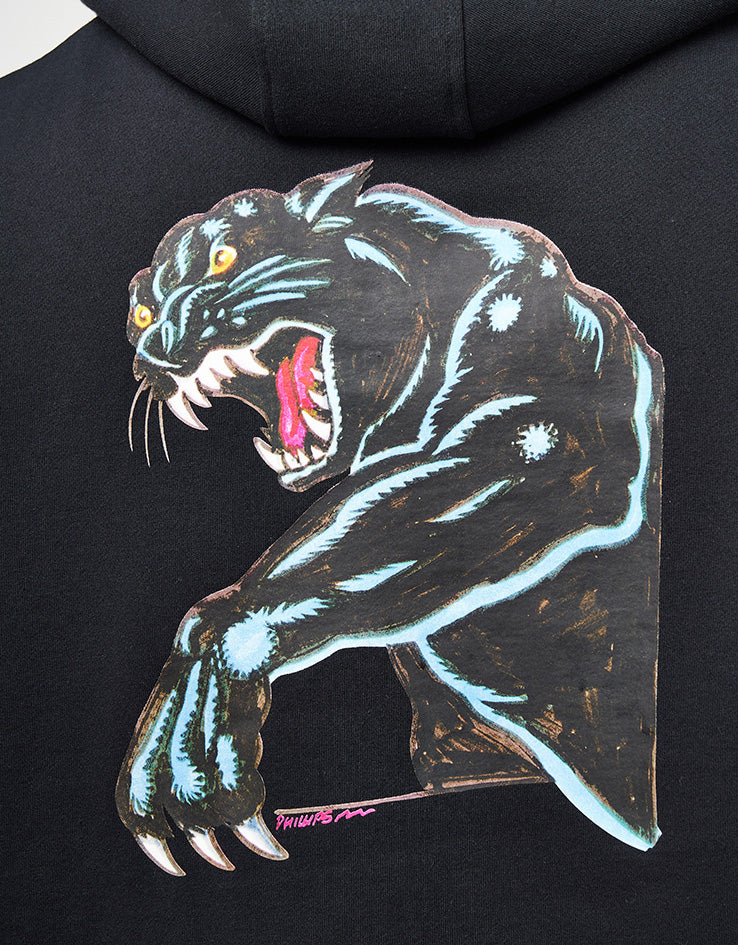 Santa Cruz Natas Sketch Panther Pullover Hoodie - Black - Image 3