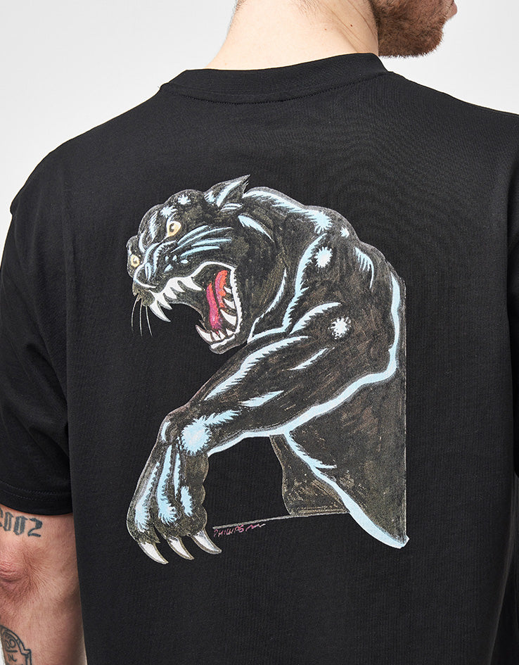 Santa Cruz Natas Sketch Panther T-Shirt - Black - Image 3