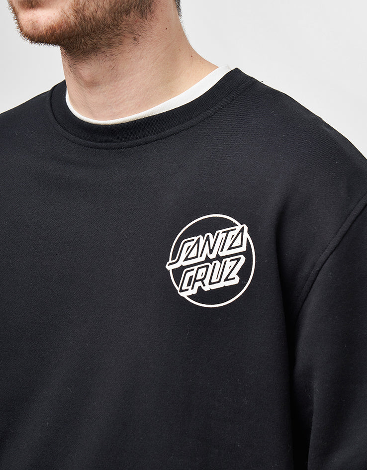 Santa Cruz Opus Dot Chest Crew - Black - Image 3