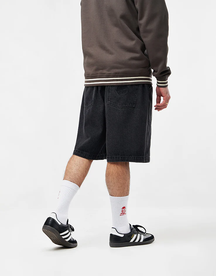 Santa Cruz Opus Dot Workwear Shorts - Black - Image 3
