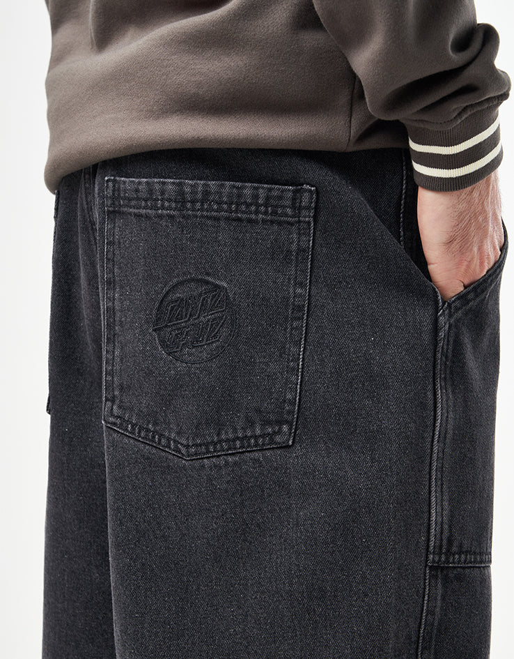 Santa Cruz Opus Dot Workwear Shorts - Black - Image 4
