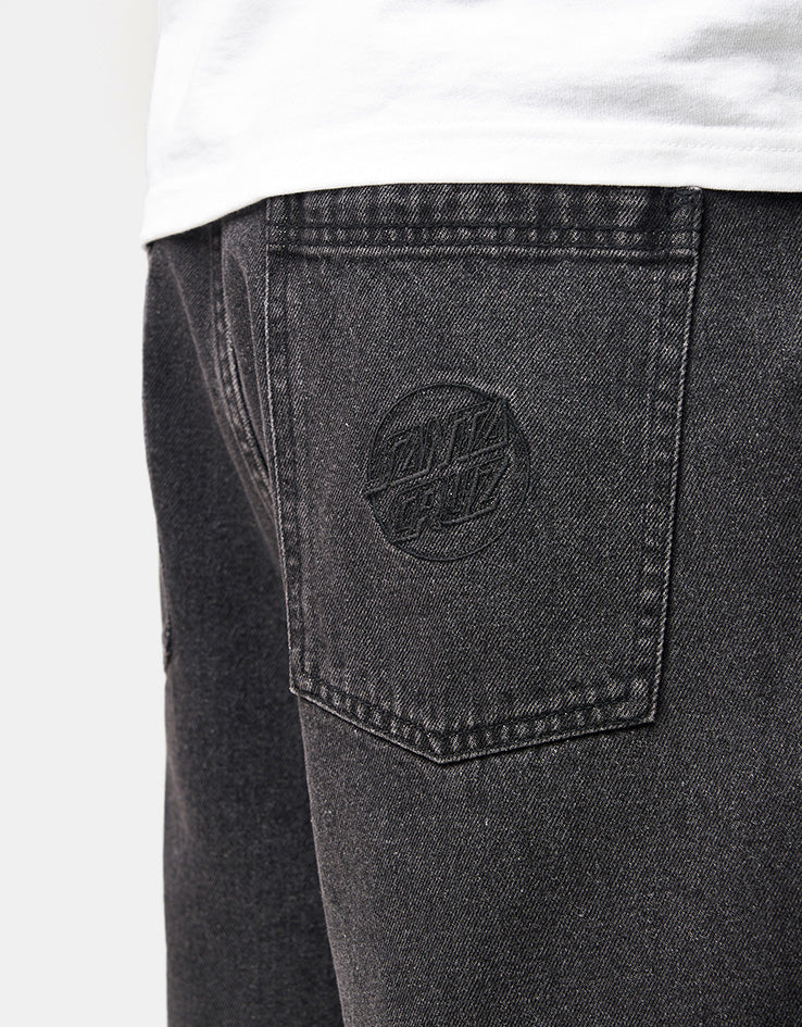 Santa Cruz Opus Dot Workwear Shorts - Black - Image 4