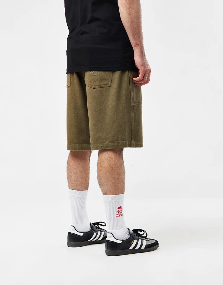Santa Cruz Opus Dot Workwear Shorts - Uniform Green - Image 4