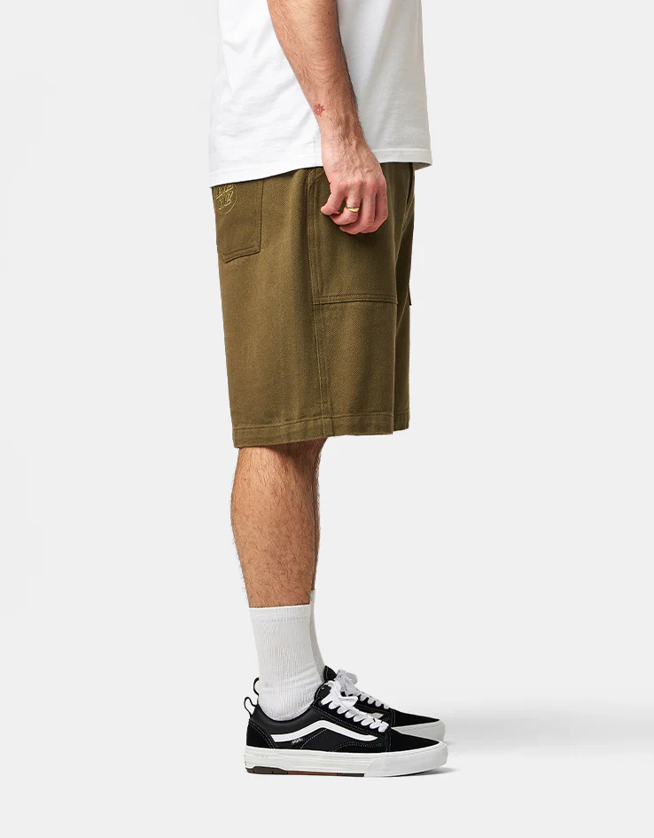 Santa Cruz Opus Dot Workwear Shorts - Uniform Green - Image 2