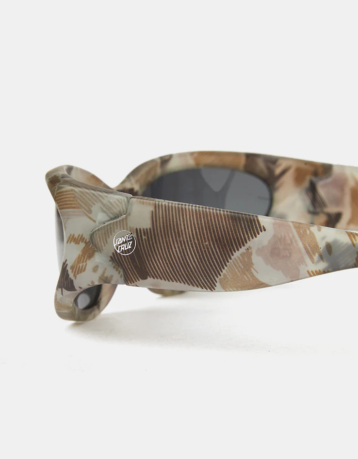 Santa Cruz Opus Dot Wrap Sunglasses - Woodcut Camo/Black - Image 3