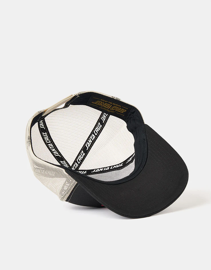 Santa Cruz Out Of Time Meshback Cap - Black/Stone Grey - Image 3