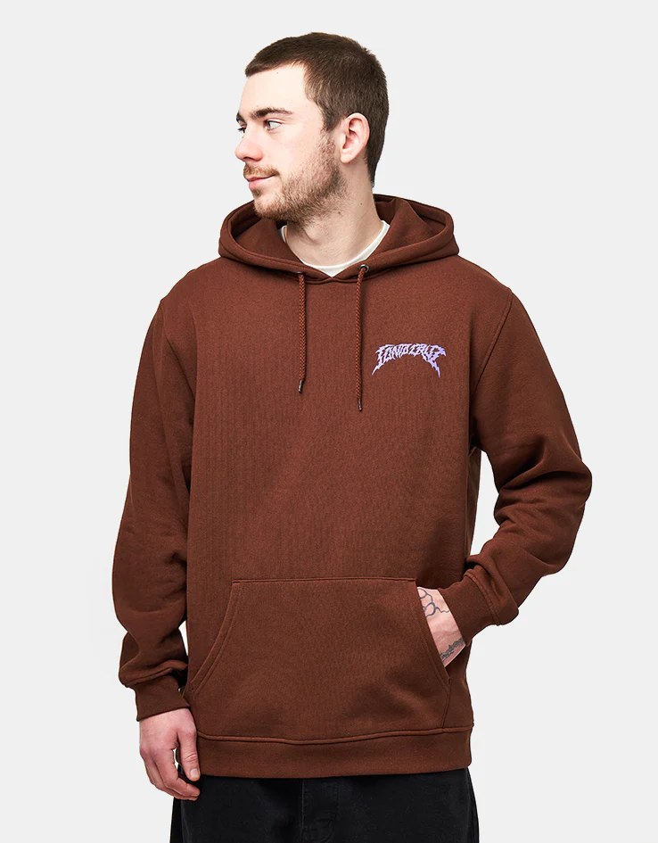 Santa Cruz Out Of Time Pullover Hoodie - Coffee - Image 2