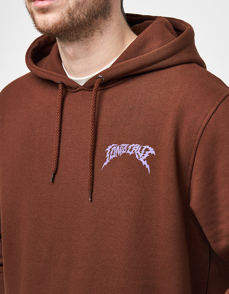 Santa Cruz Out Of Time Pullover Hoodie - Coffee - Image 4