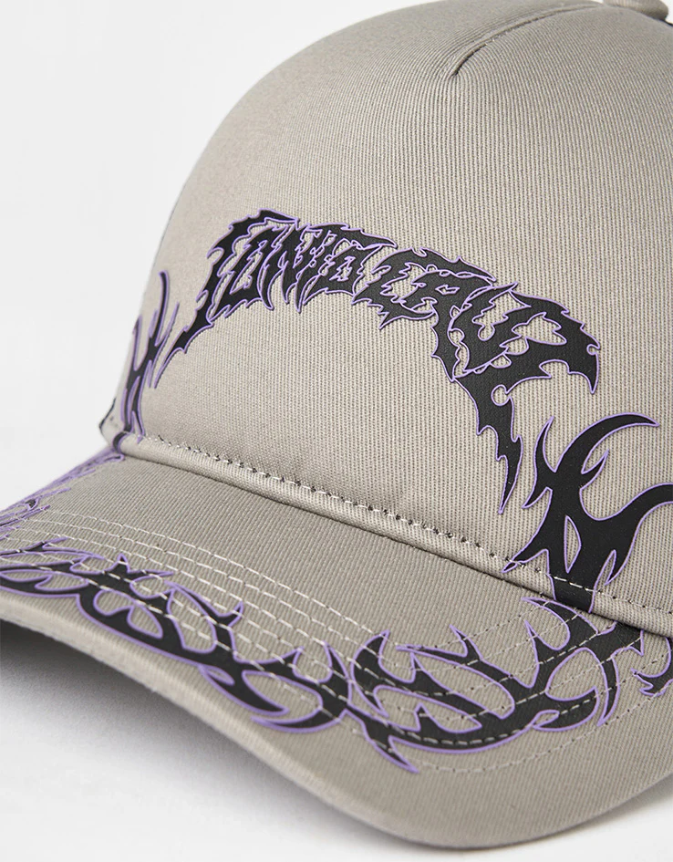 Santa Cruz Out Of Time Tribal Meshback Cap - Stone Grey/Black - Image 2