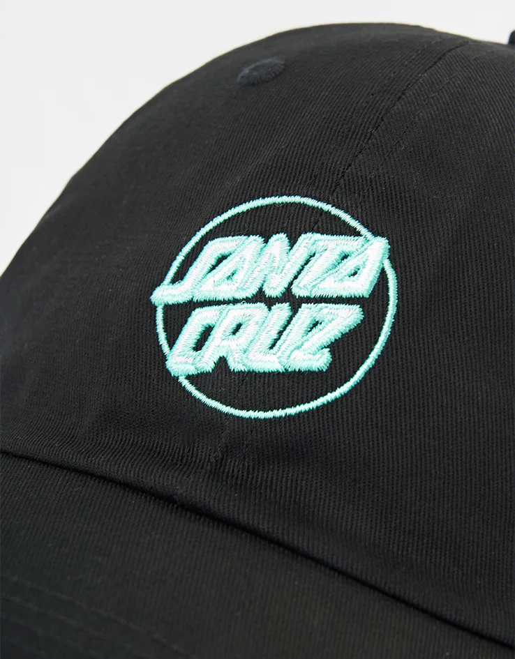 Santa Cruz Partial Dot Strapback Cap - Black - Image 2