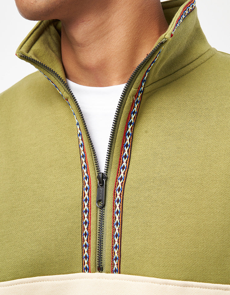 Santa Cruz Quarter Zip Camper Crew - Iguana/Blond Wood - Image 2