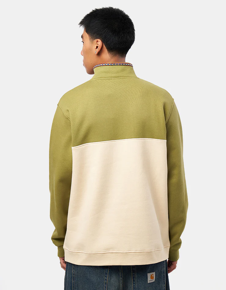 Santa Cruz Quarter Zip Camper Crew - Iguana/Blond Wood - Image 3
