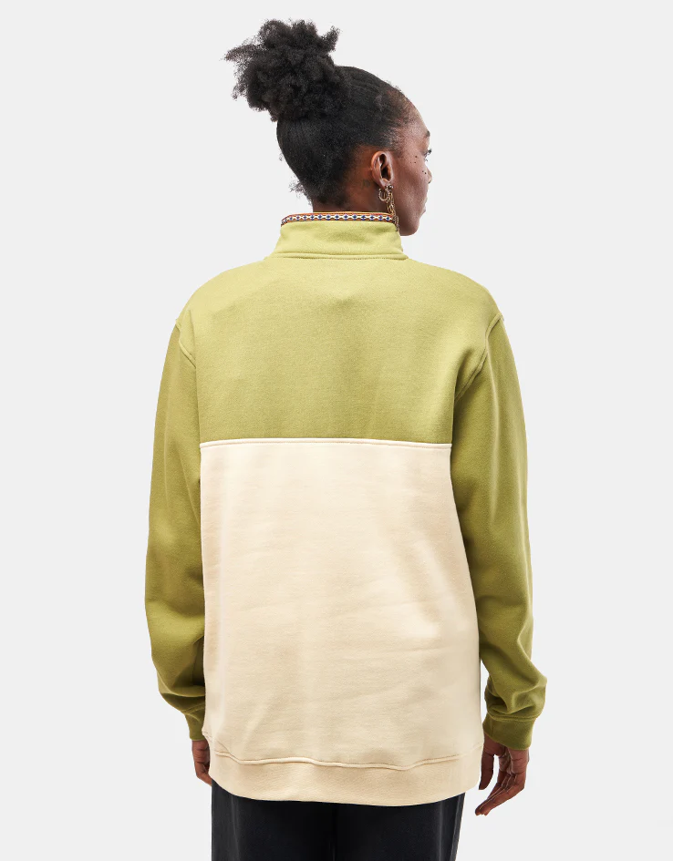 Santa Cruz Quarter Zip Camper Crew - Iguana/Blond Wood - Image 7