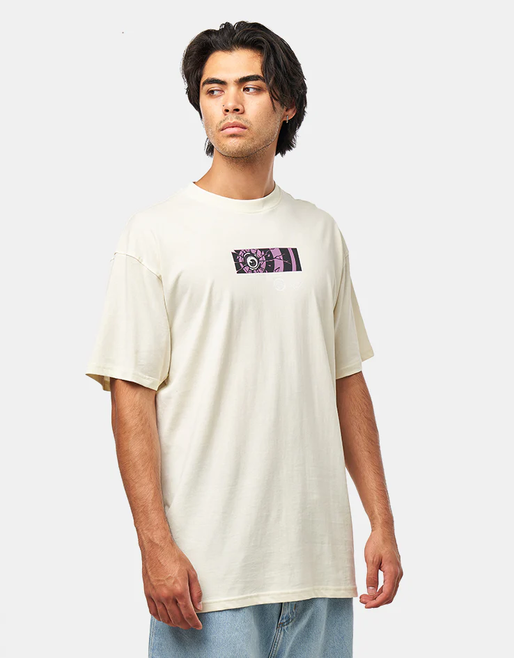 Santa Cruz Roskopp Dissect Strip T-Shirt - Unbleached Cotton - Image 2