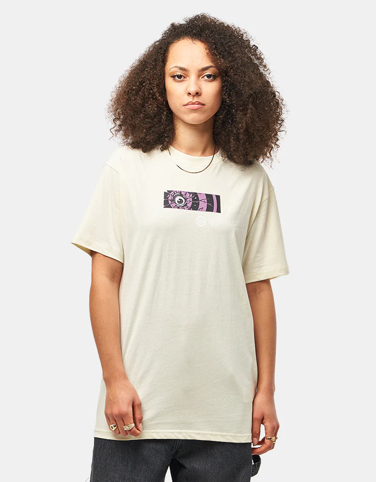 Santa Cruz Roskopp Dissect Strip T-Shirt - Unbleached Cotton - Image 6