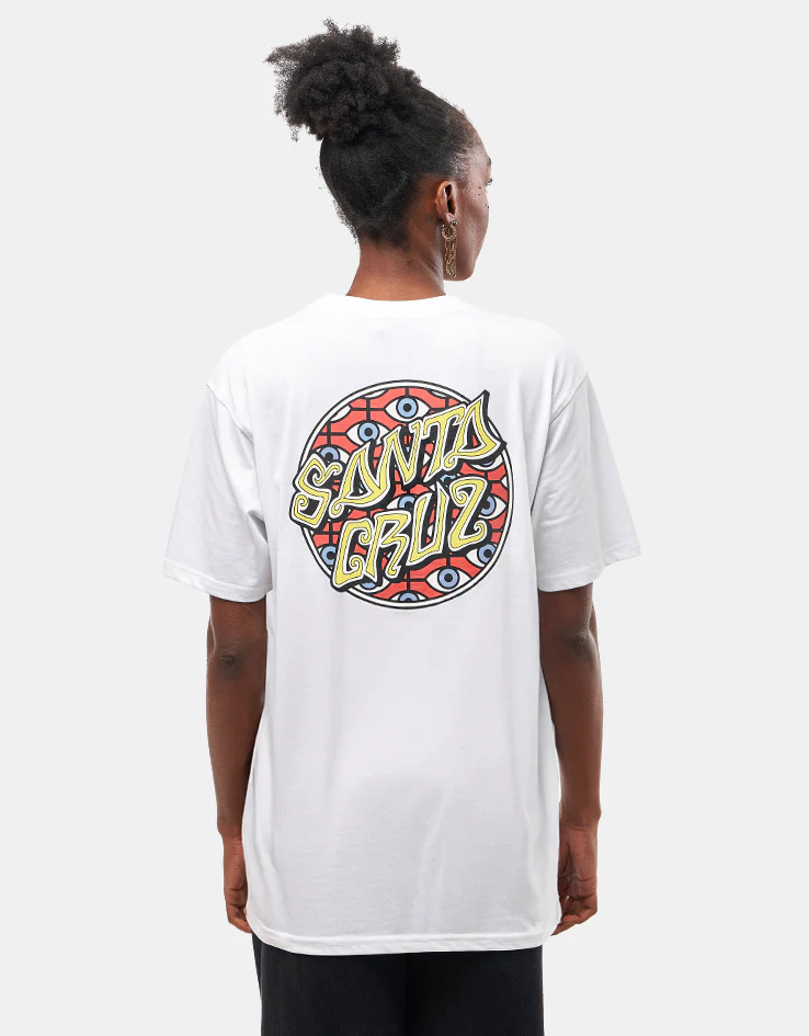 Santa Cruz Salba Eyes Dot T-Shirt - White - Image 6