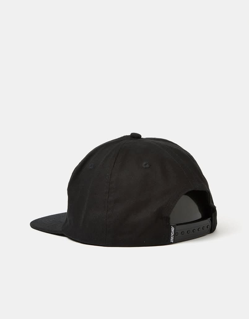Santa Cruz Salba Tiger Simplified Snapback Cap - Black - Image 3