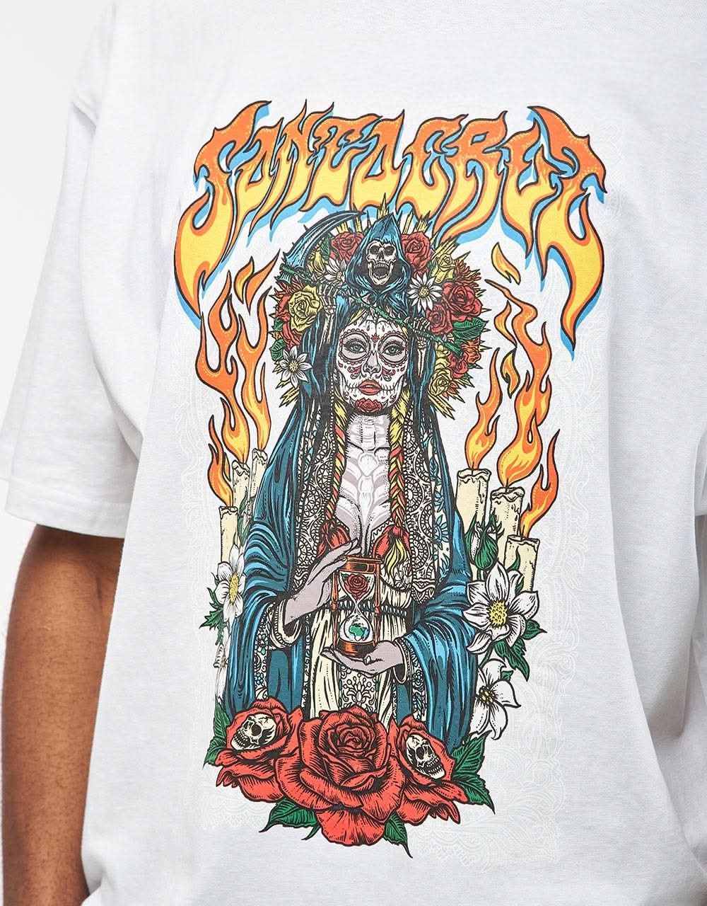 Santa Cruz Santa Muerte T-Shirt - White - Image 4