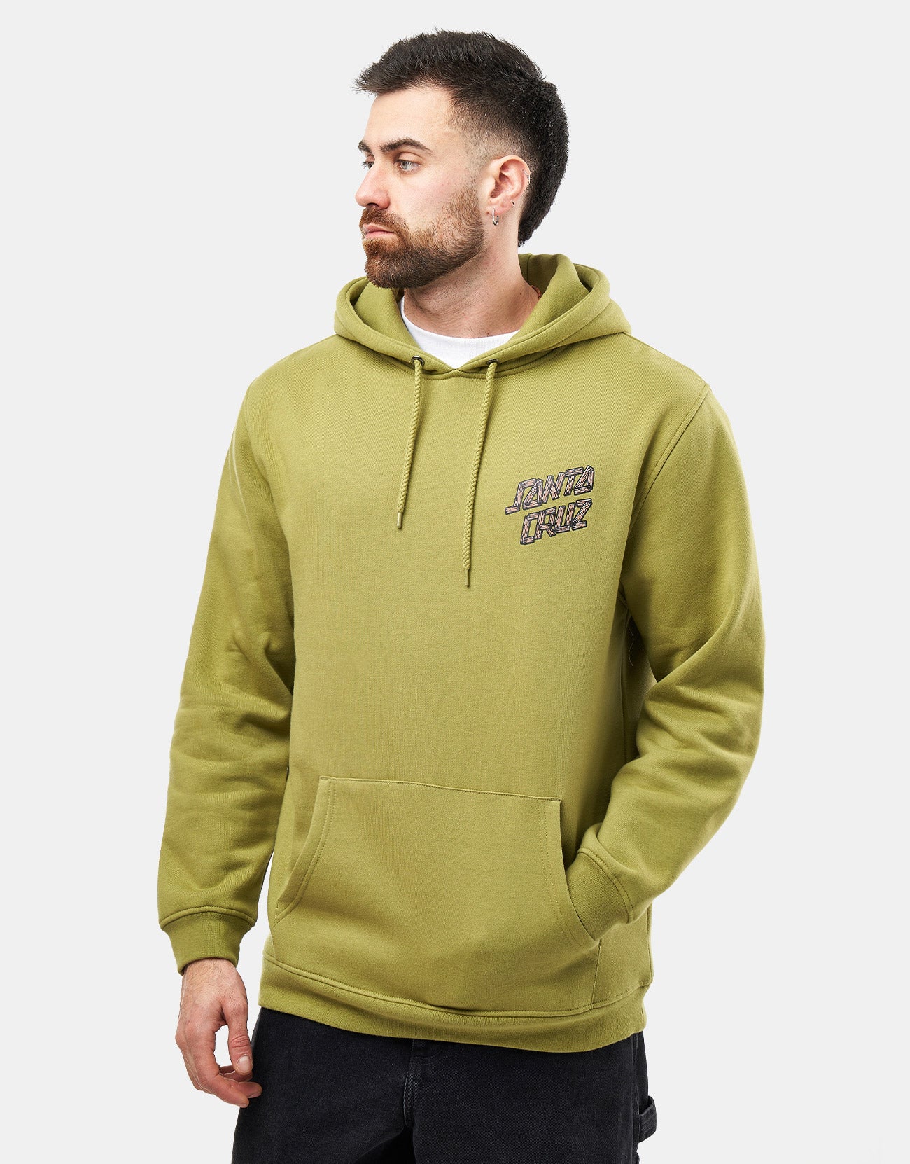 Santa Cruz Screaming Grizzly Pullover Hoodie - Iguana - Image 2