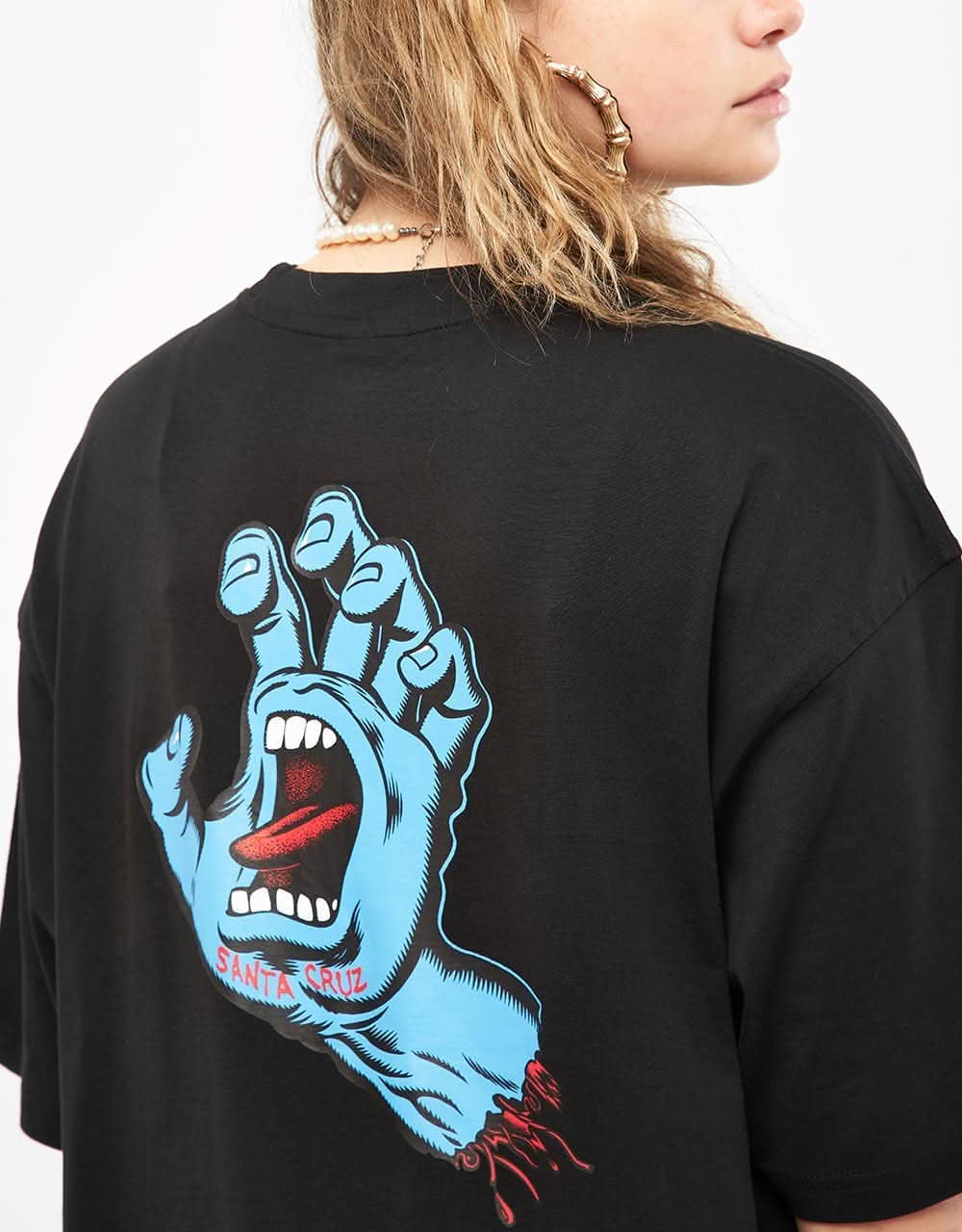 Santa Cruz Screaming Hand Chest T-Shirt - Black - Image 7