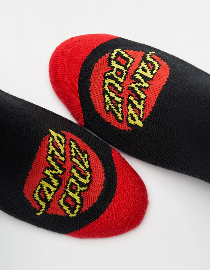 Santa Cruz Screaming Hand Crew Socks - Black - Image 4