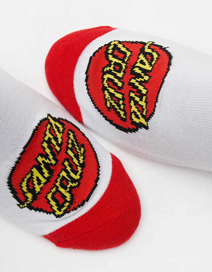 Santa Cruz Screaming Hand Crew Socks - White - Image 4