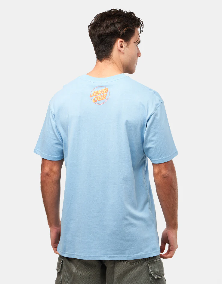 Santa Cruz Screaming Hibiscus Front T-Shirt - Pacific Blue - Image 2