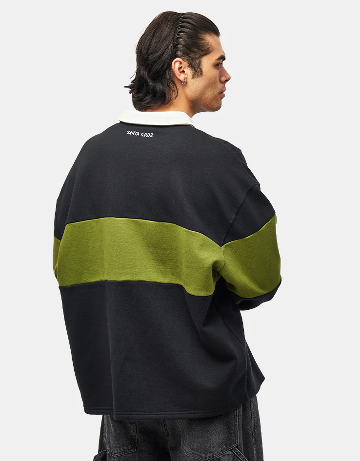 Santa Cruz Screaming Mini Flame 1/4 Zip - Black - Image 2