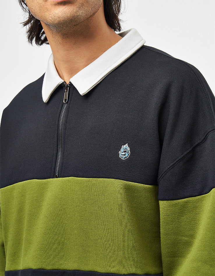 Santa Cruz Screaming Mini Flame 1/4 Zip - Black - Image 3
