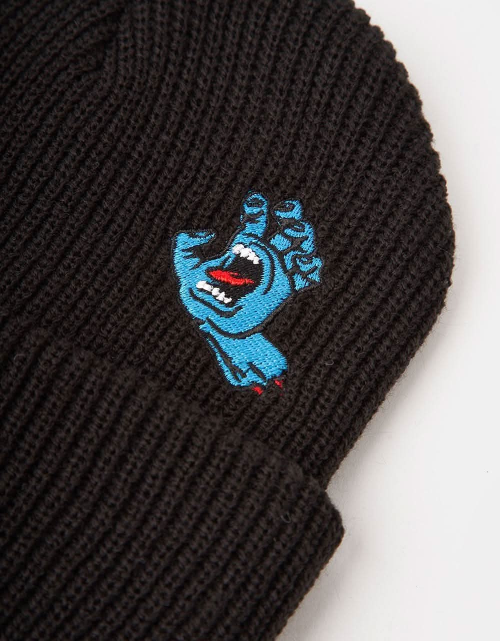 Santa Cruz Screaming Mini Hand Beanie - Black - Image 2