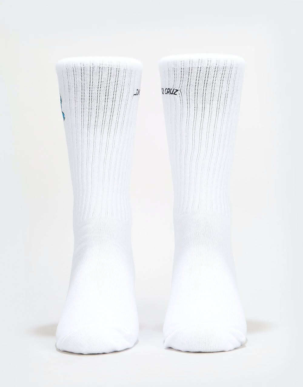 Santa Cruz Screaming Mini Hand Crew Socks - White - Image 3