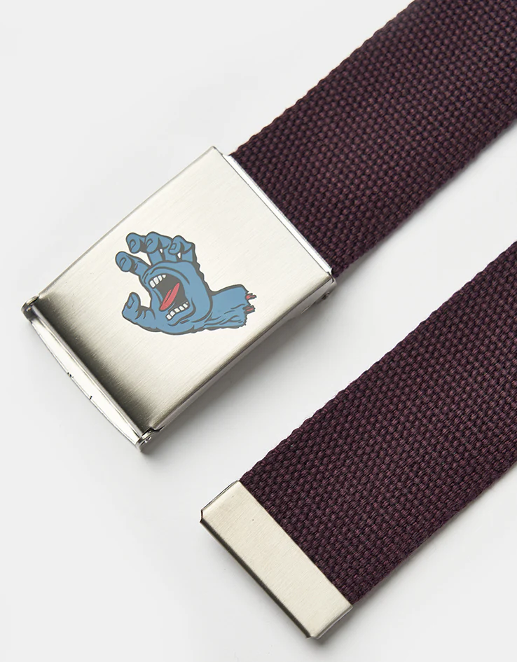 Santa Cruz Screaming Mini Hand Web Belt - Dark Cherry - Image 2