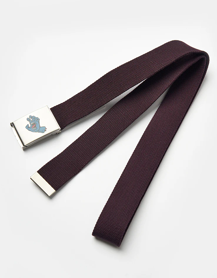 Santa Cruz Screaming Mini Hand Web Belt - Dark Cherry - Image 3