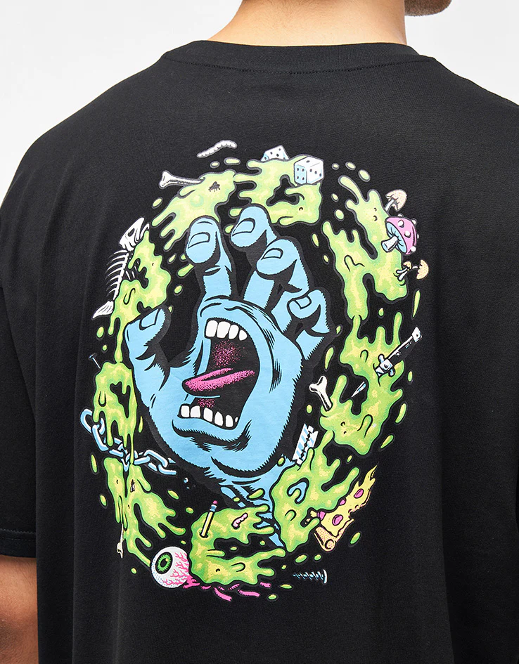 Santa Cruz Slime Scream T-Shirt - Black - Image 3