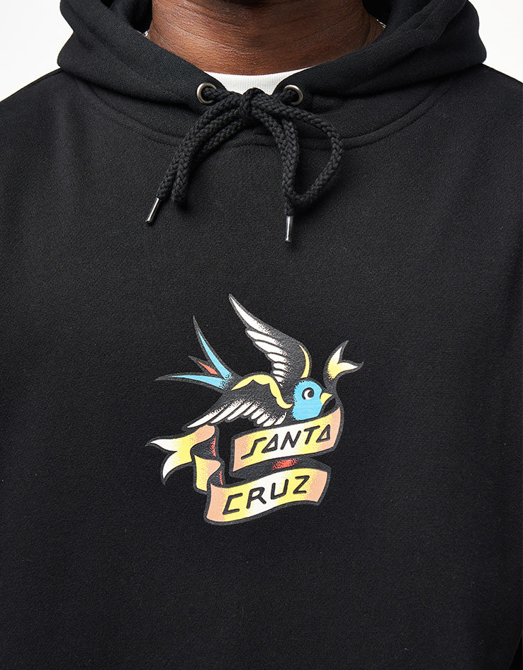 Santa Cruz Sommer Sparrow Front Pullover Hoodie - Black - Image 3