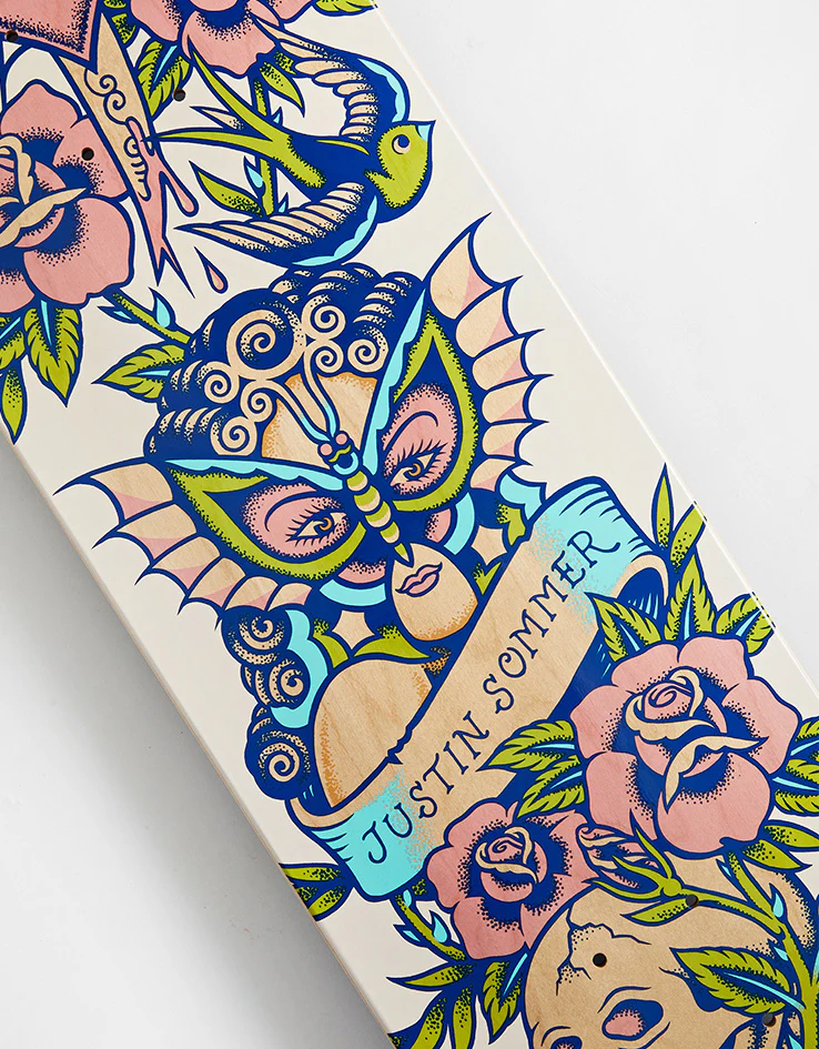 Santa Cruz Sommer Tattooed Skateboard Deck - 8.25" - Image 3