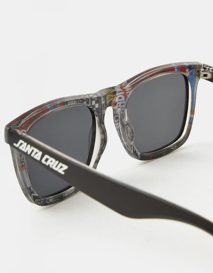 Santa Cruz Strip Sunglasses - Black Collage/Black - Image 3
