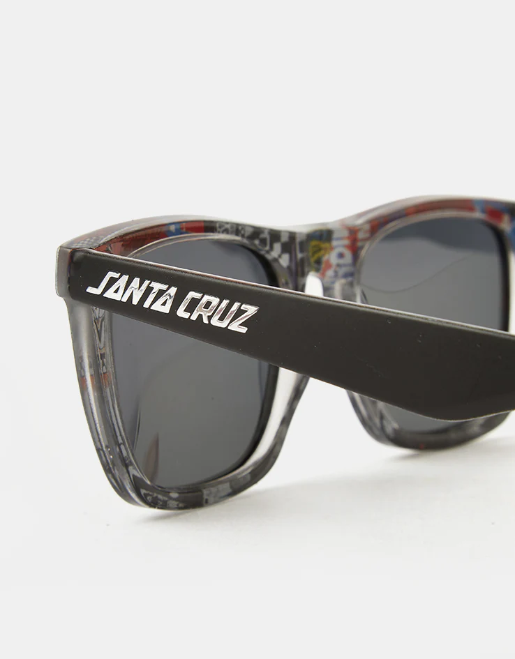 Santa Cruz Strip Sunglasses - Black Collage/Black - Image 6
