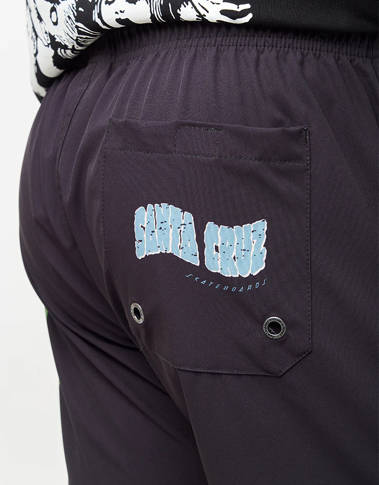 Santa Cruz Tiki Hand Swimshorts - Black - Image 6